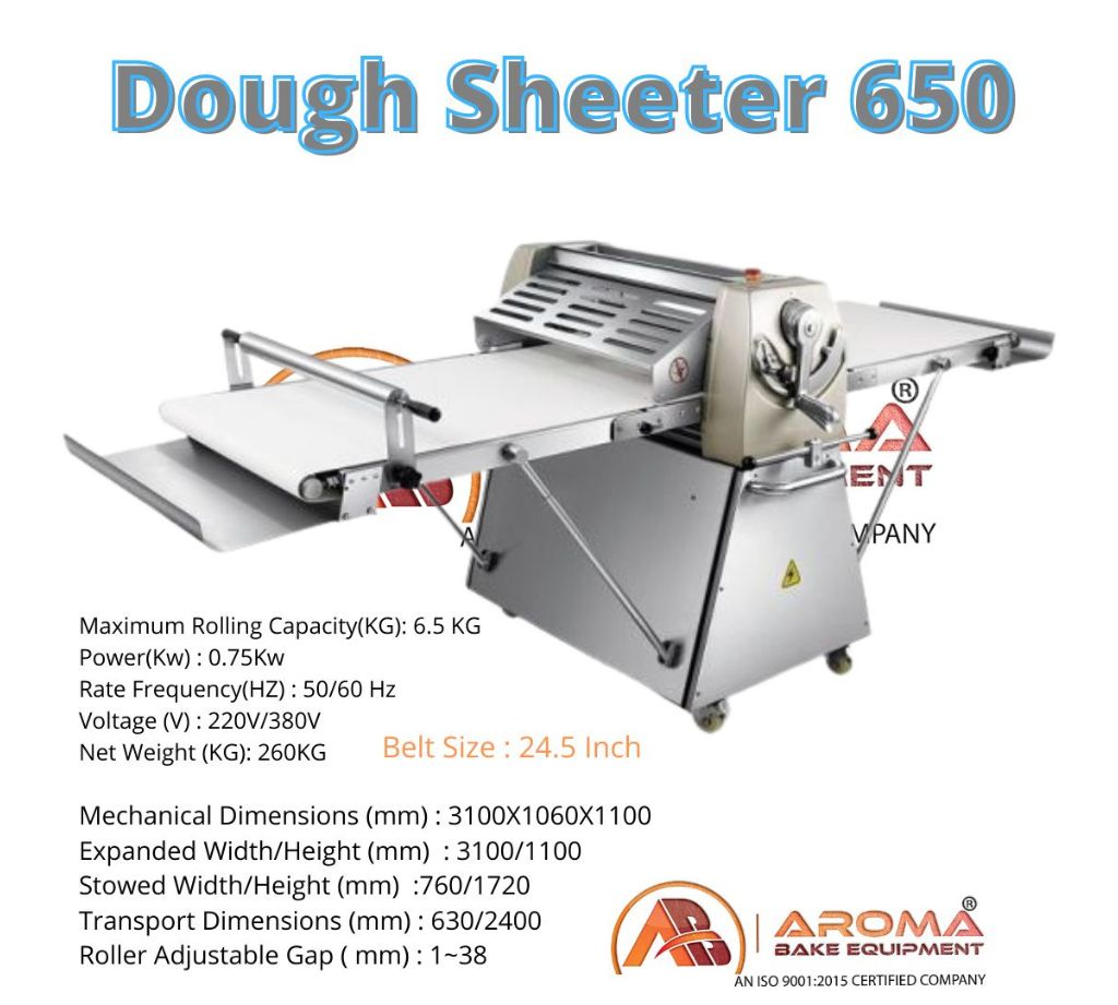 ROLLUX 650 Standing – Premium Multi-Speed Dough Sheeter